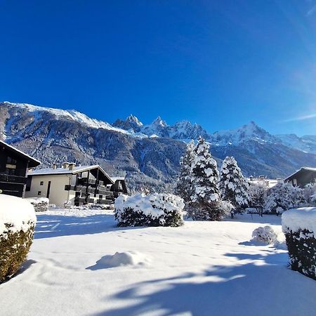 Chamonix Appartement Vue Mont Blanc Avec Jardin Dış mekan fotoğraf