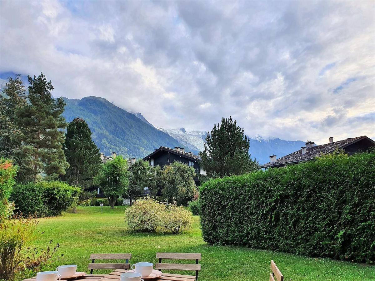 Chamonix Appartement Vue Mont Blanc Avec Jardin Dış mekan fotoğraf