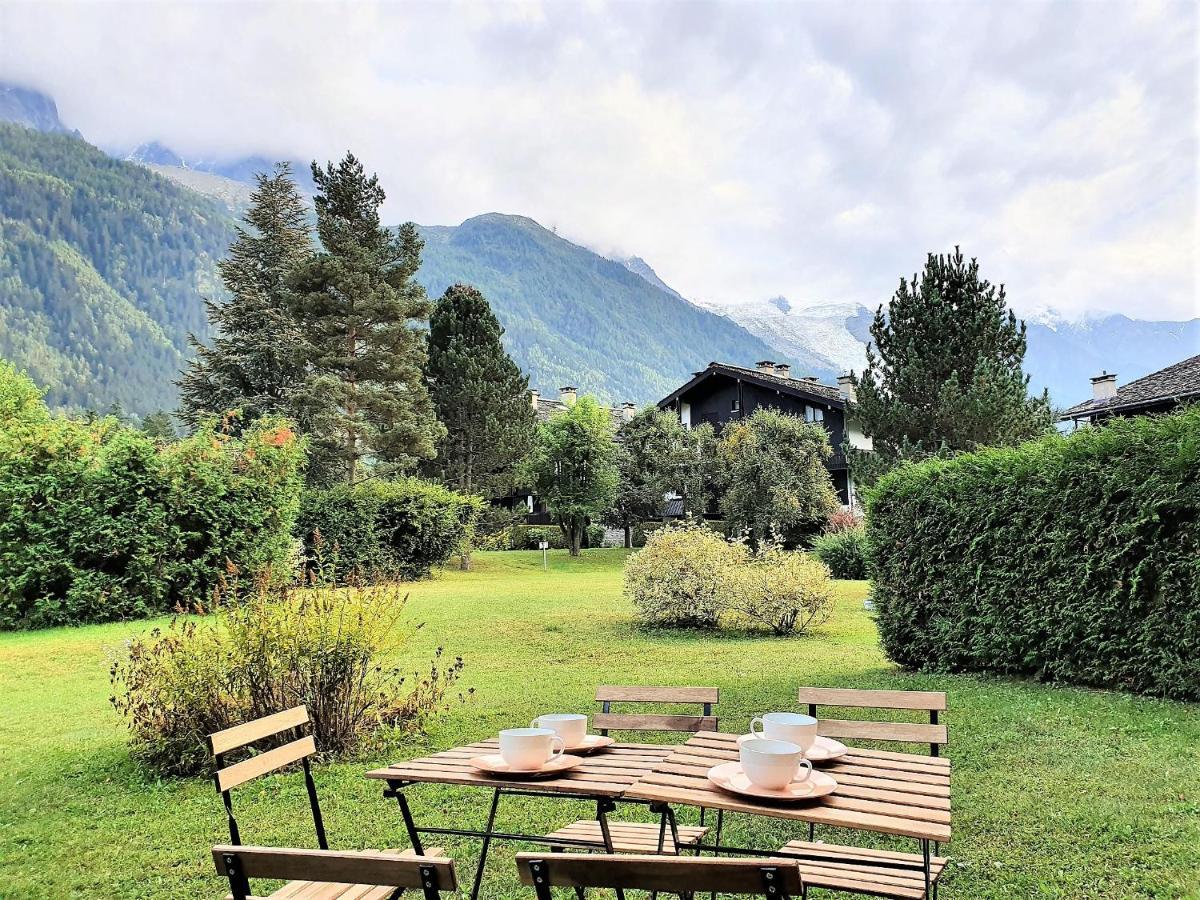 Chamonix Appartement Vue Mont Blanc Avec Jardin Dış mekan fotoğraf